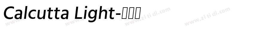 Calcutta Light字体转换